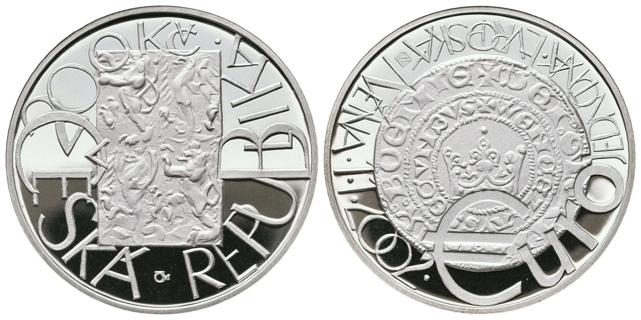 200 Kč 2001 - Evropská měna Euro, PROOF