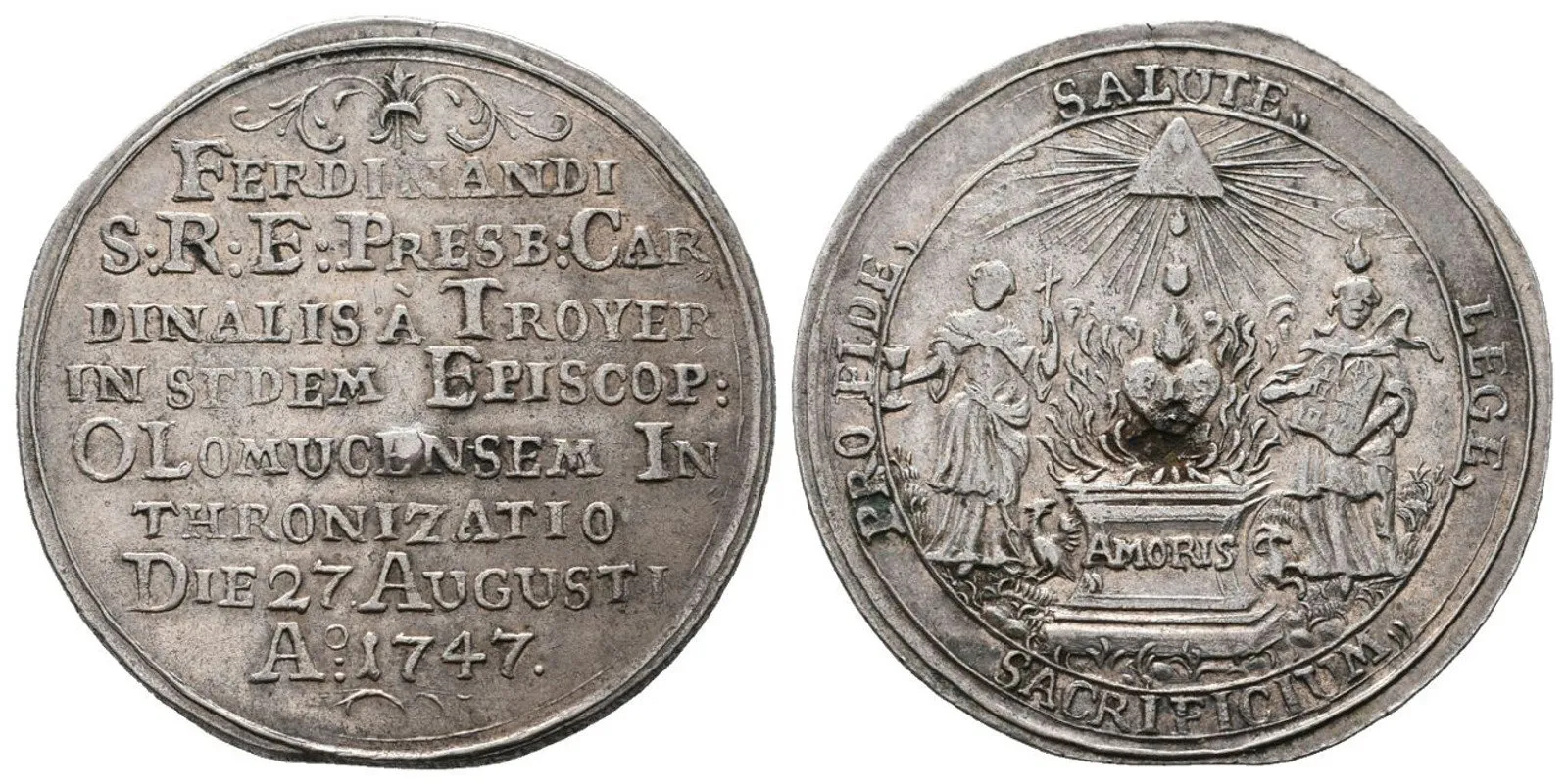 Olomouc - biskupství, Ferdinand Julius Troyer, 1745 - 1758 — 1
