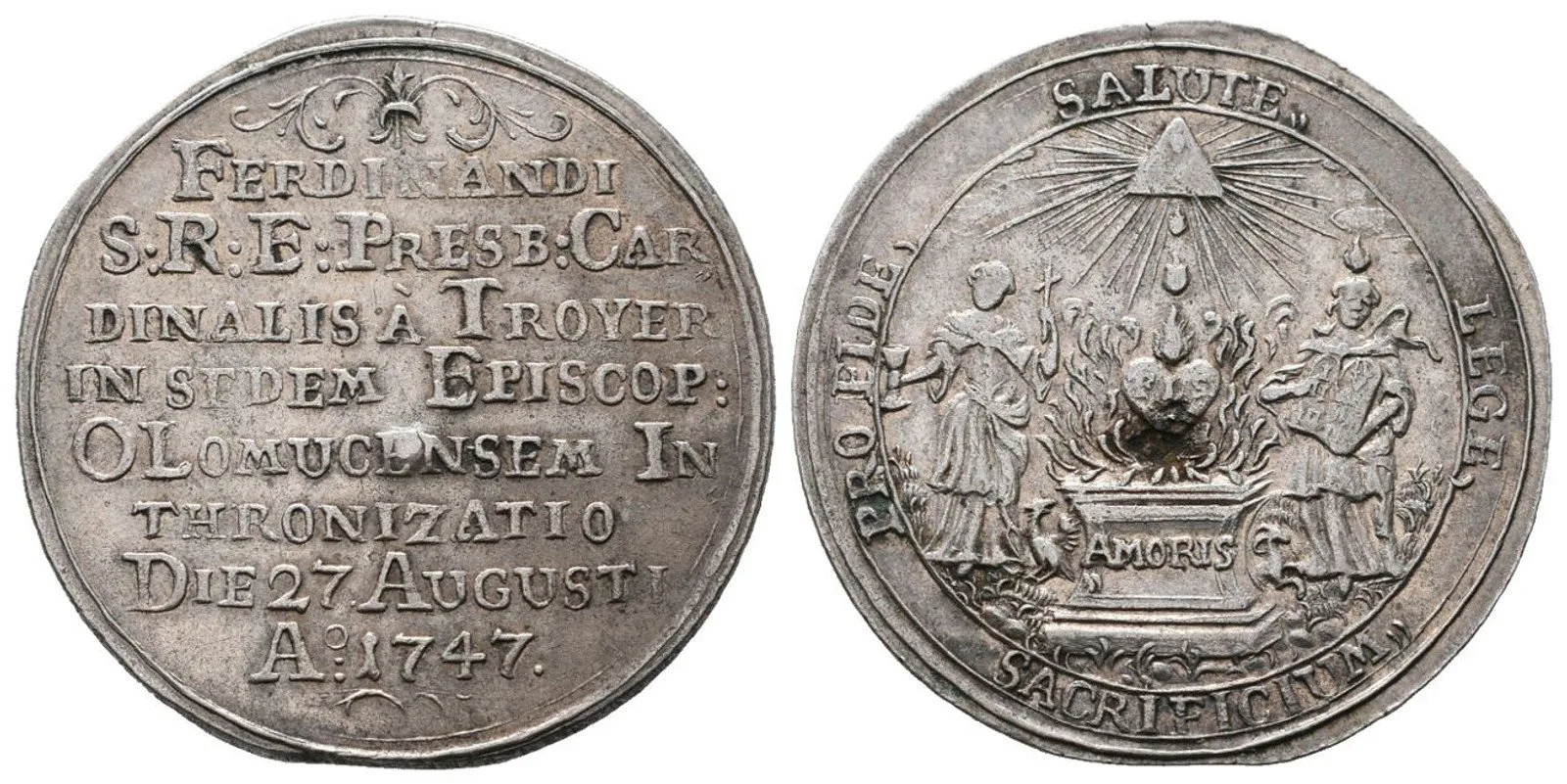 Olomouc - biskupství, Ferdinand Julius Troyer, 1745 - 1758 — 1