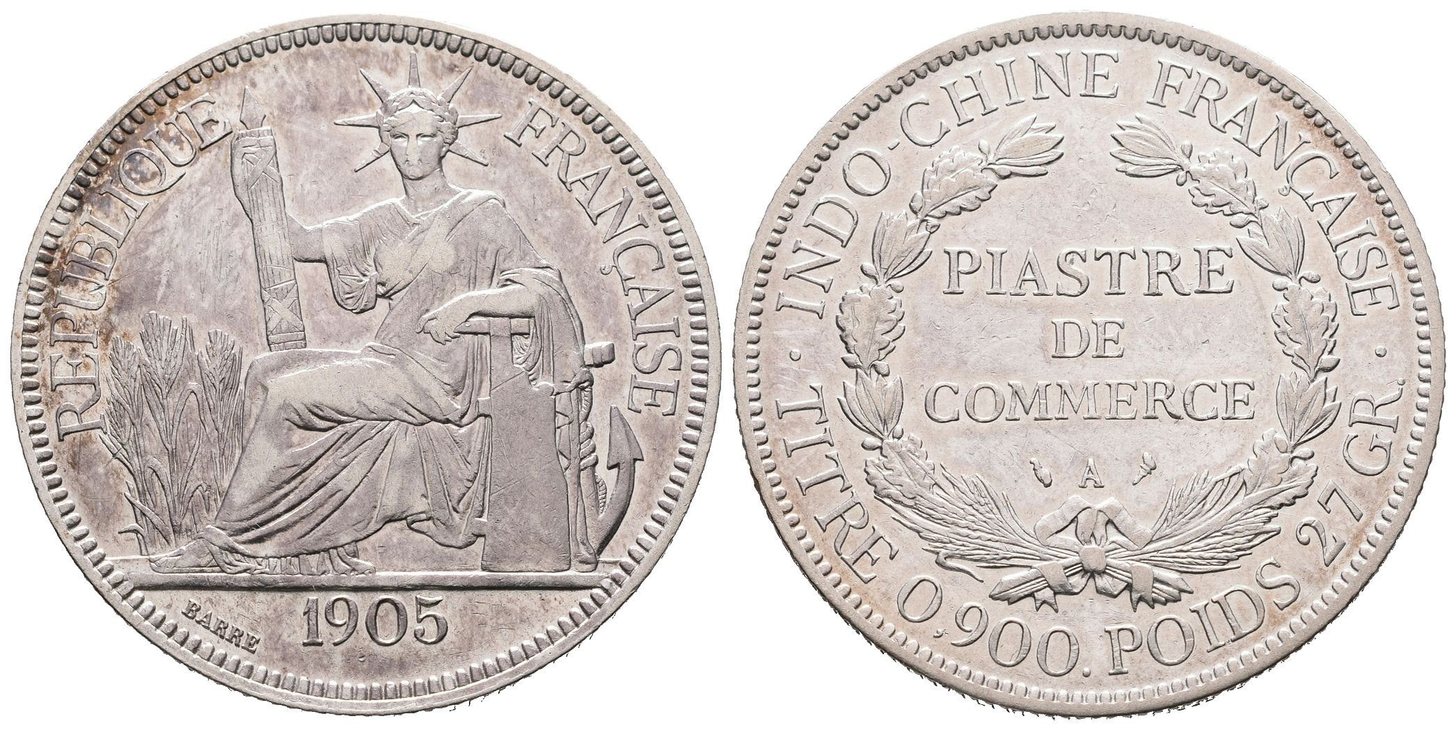 Francouzská Indočína, Piastre 1905 A