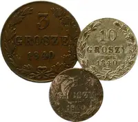 Ražby pro Polsko, Mikuláš I., 1825 - 1855 — 1