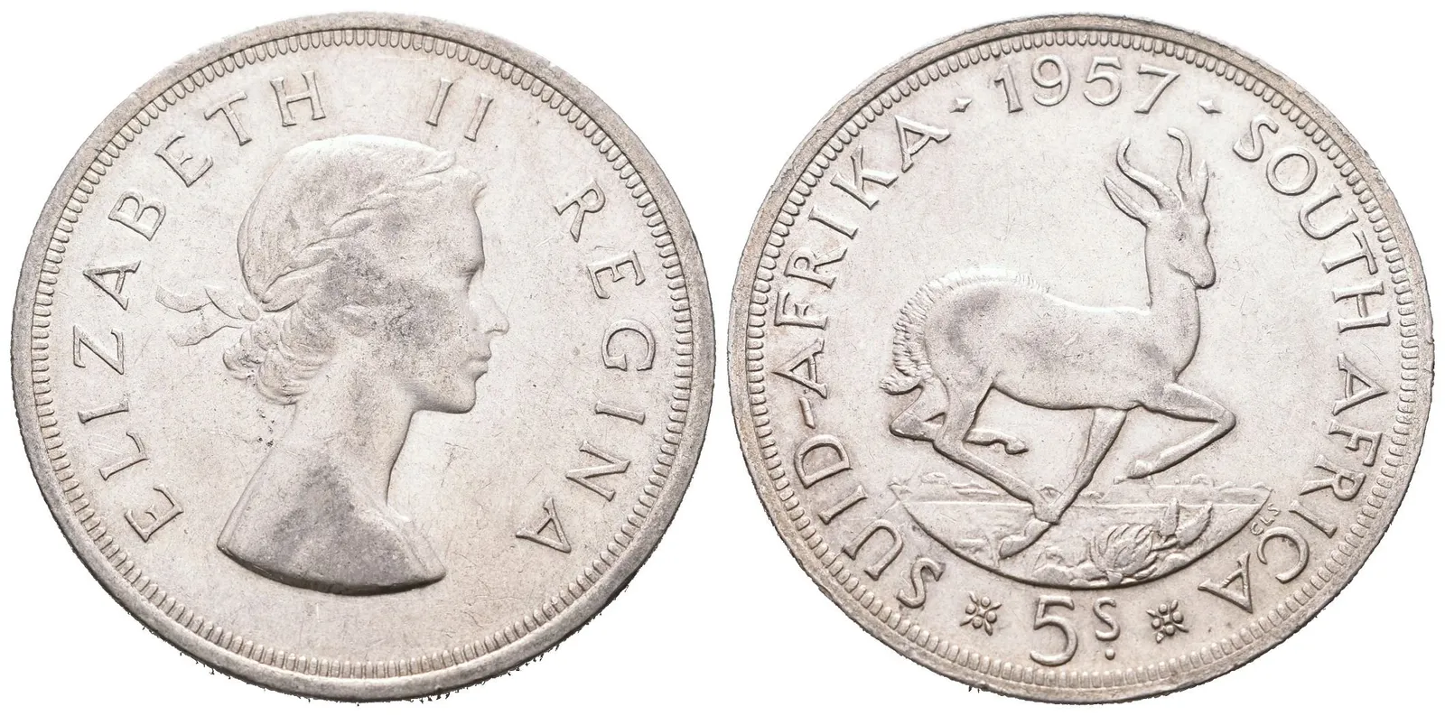Britská jižní Afrika, 5 Shilling 1957