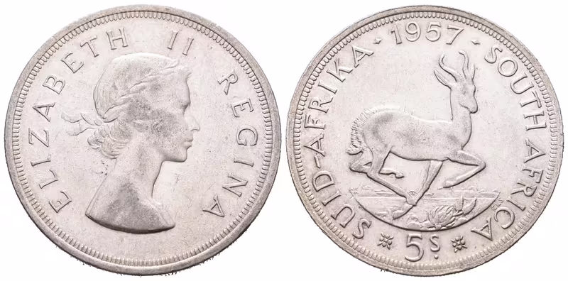 Britská jižní Afrika, 5 Shilling 1957
