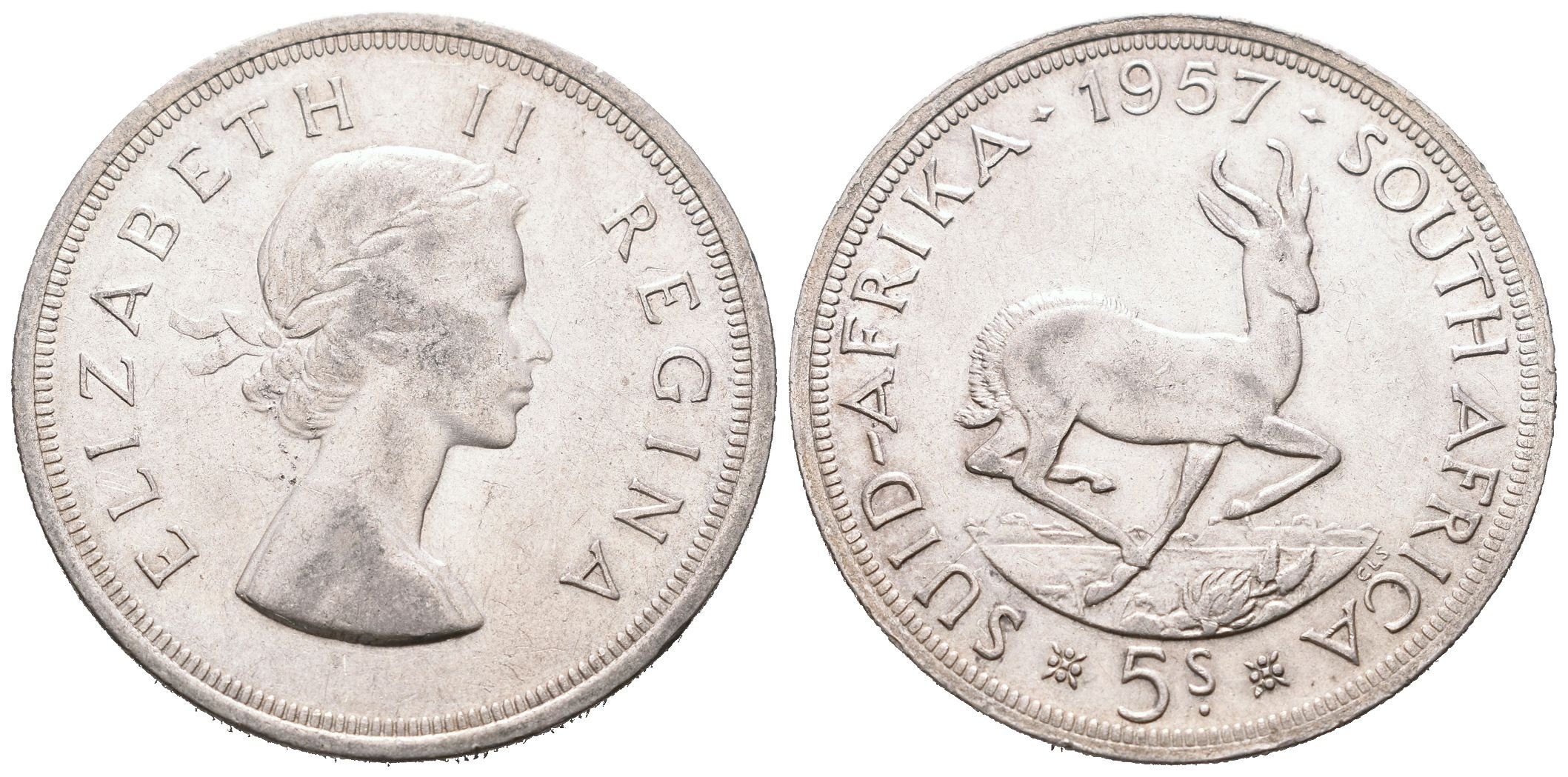 Britská jižní Afrika, 5 Shilling 1957