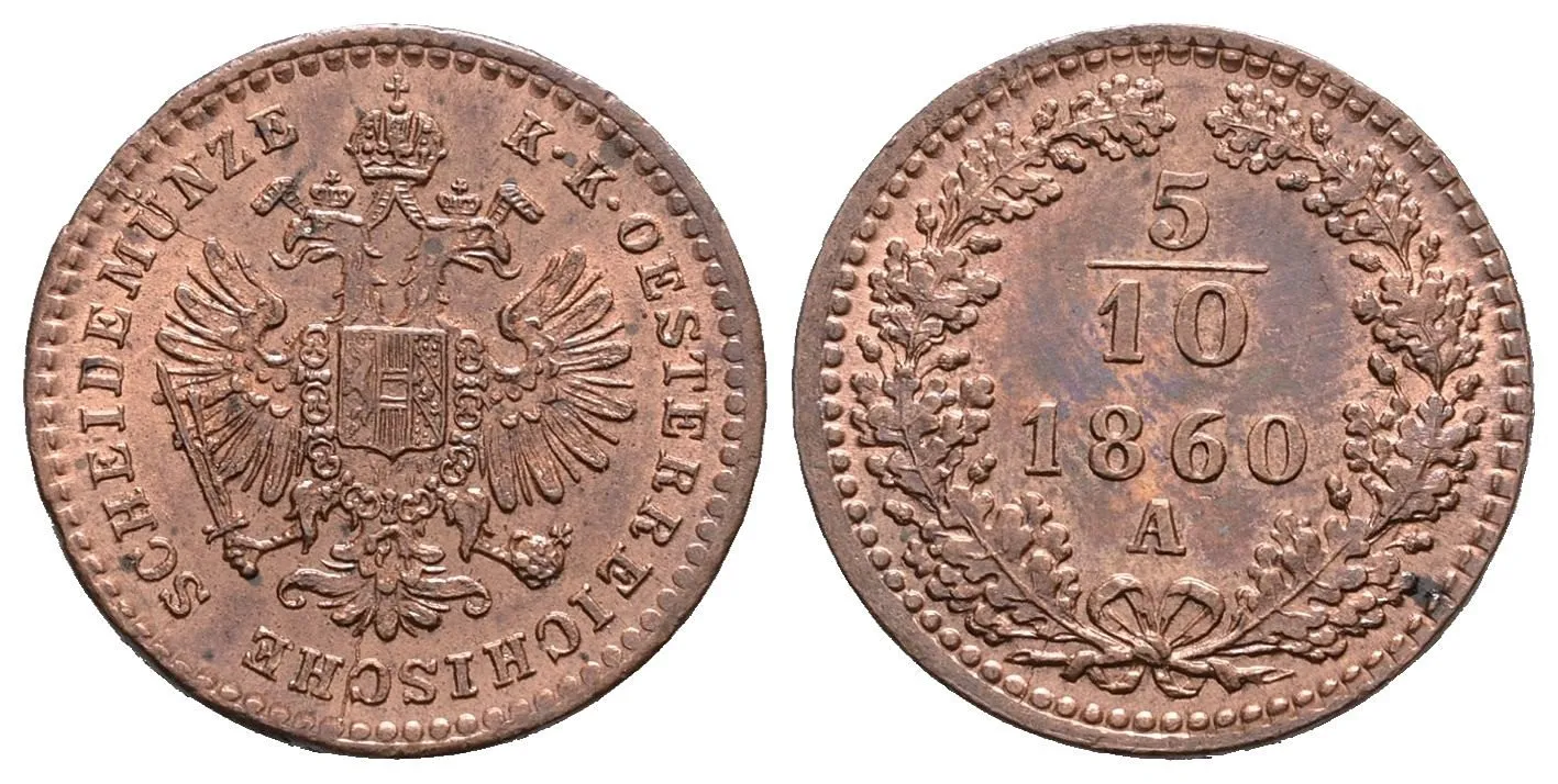Rakouská a spolková měna, 1857 - 1892 — 1