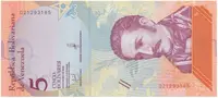 Venezuela, 5 Bolivares 2018, P.102a