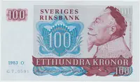 Švédsko, 100 Kronor 1983, P.54c