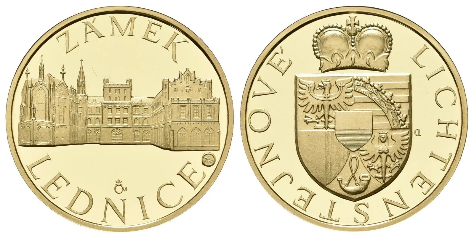 Medaile 2011 (Dostál) - Zámek Lednice. Au 0,999, 22 mm (7,78 g), kapsle, certifikát, — 1