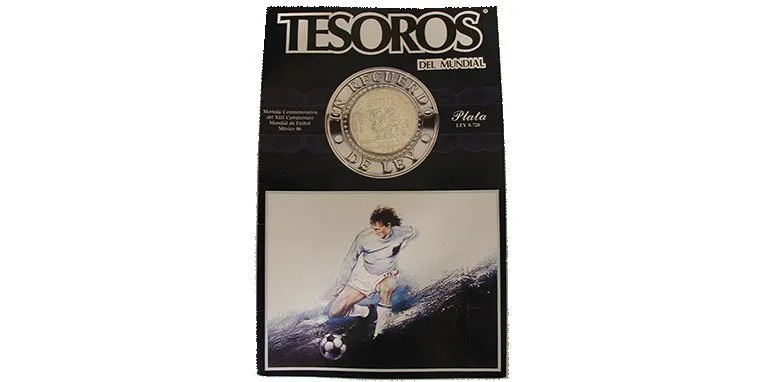 Mexiko, 100 Peso 1985 - MS ve fotbale 1986 v Mexiku