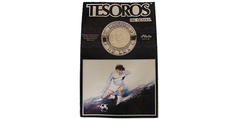 Mexiko, 100 Peso 1985 - MS ve fotbale 1986 v Mexiku