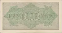 Německo, 1000 Mark 1922, vod. Mäander, hnědé 6-místné číslo, Ro.75i - fotografie 2