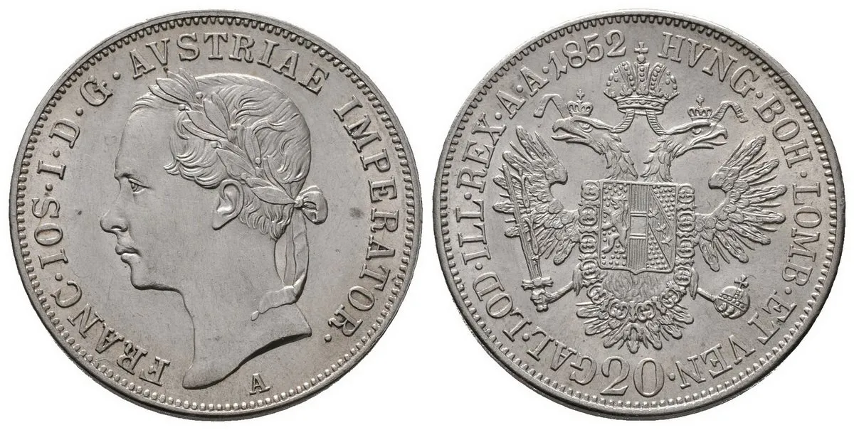 Konvenční měna, 1848 - 1857 — 1