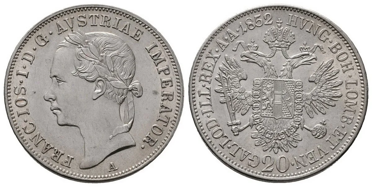 Konvenční měna, 1848 - 1857 — 1