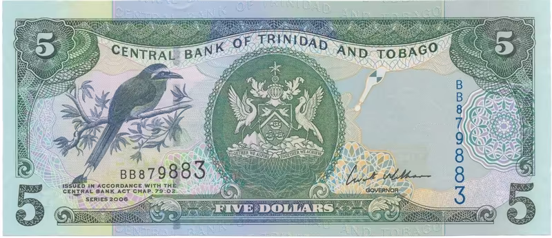 Trinidad a Tobago, 5 Dollars 2006, P.47