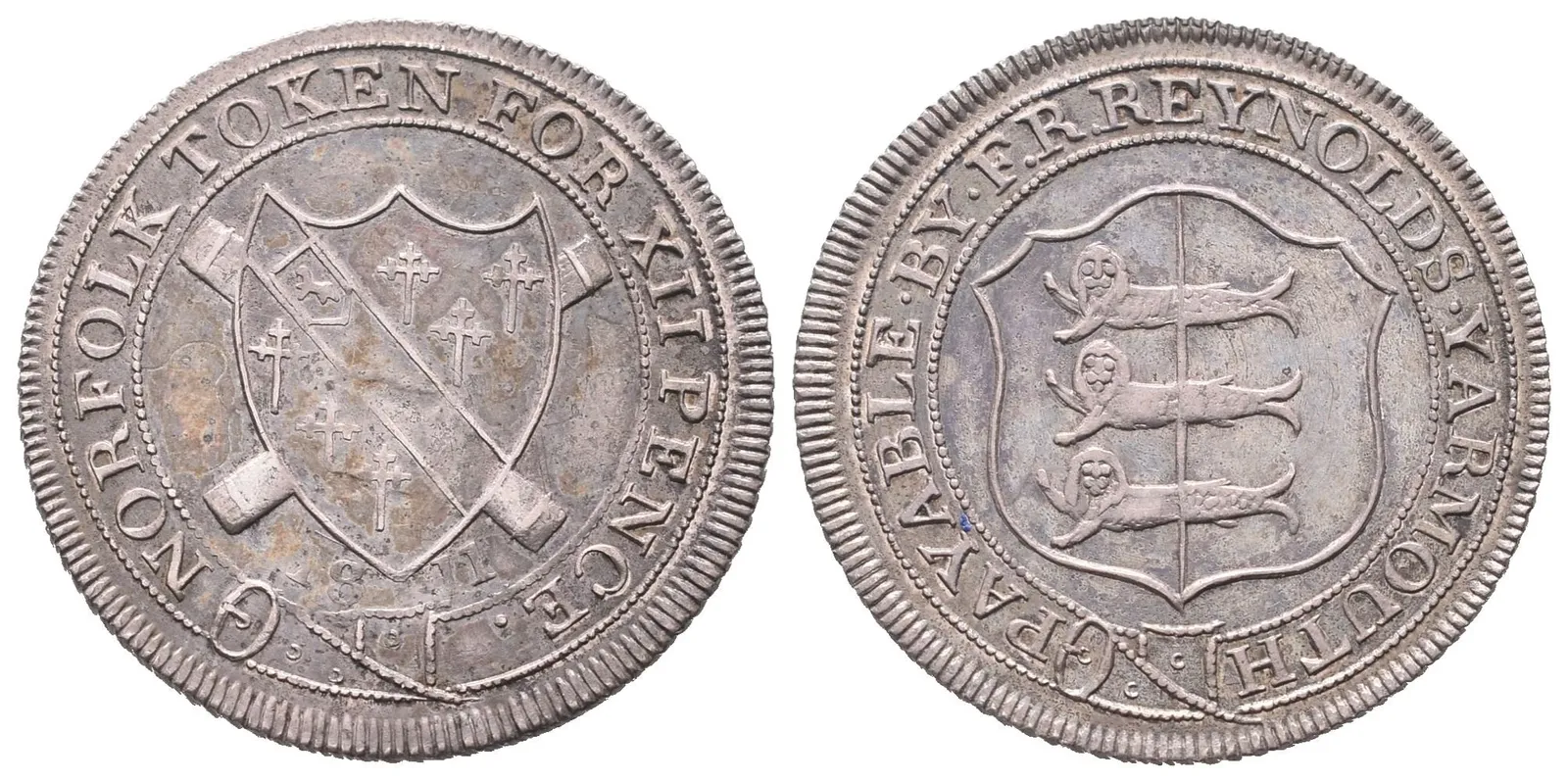 Velká Británie, XII Pence 1811 - Norfolk