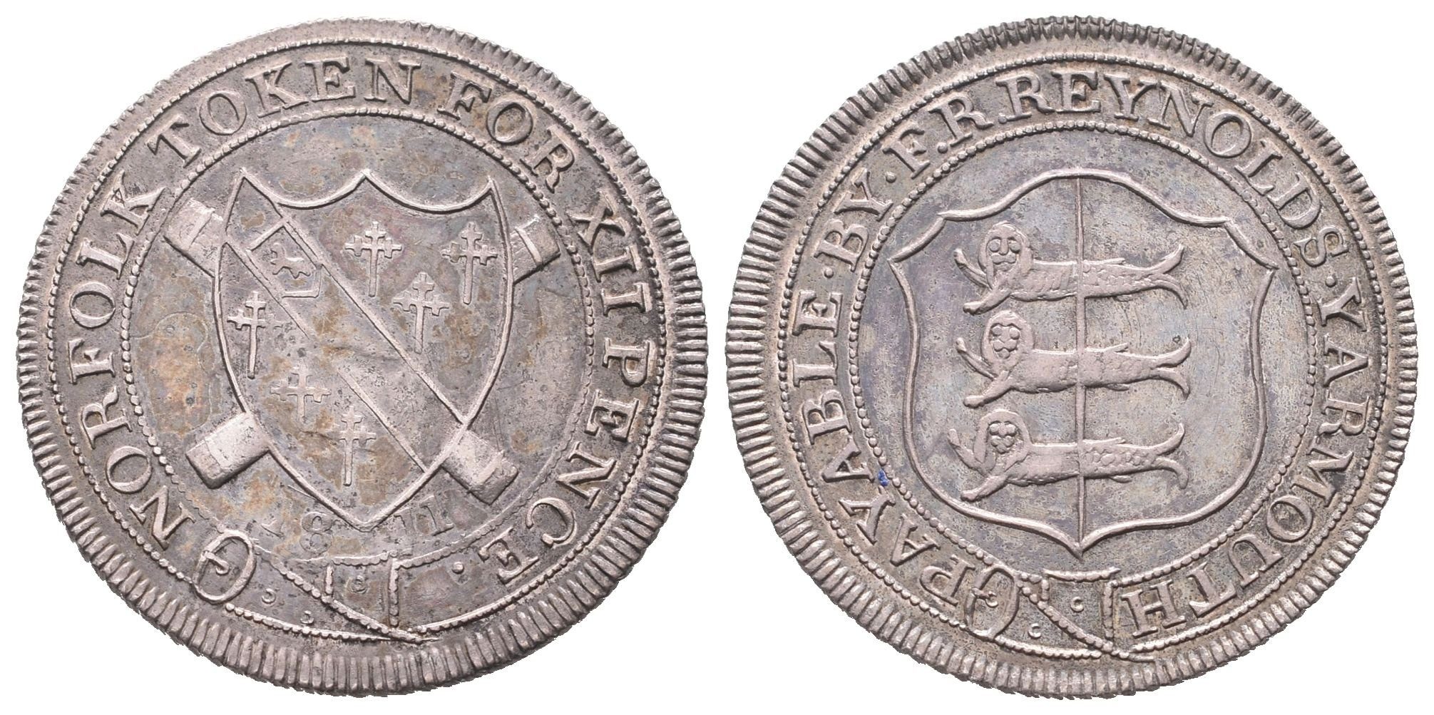 Velká Británie, XII Pence 1811 - Norfolk