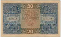 20 Koruna 1919, serie P, Hej.10a