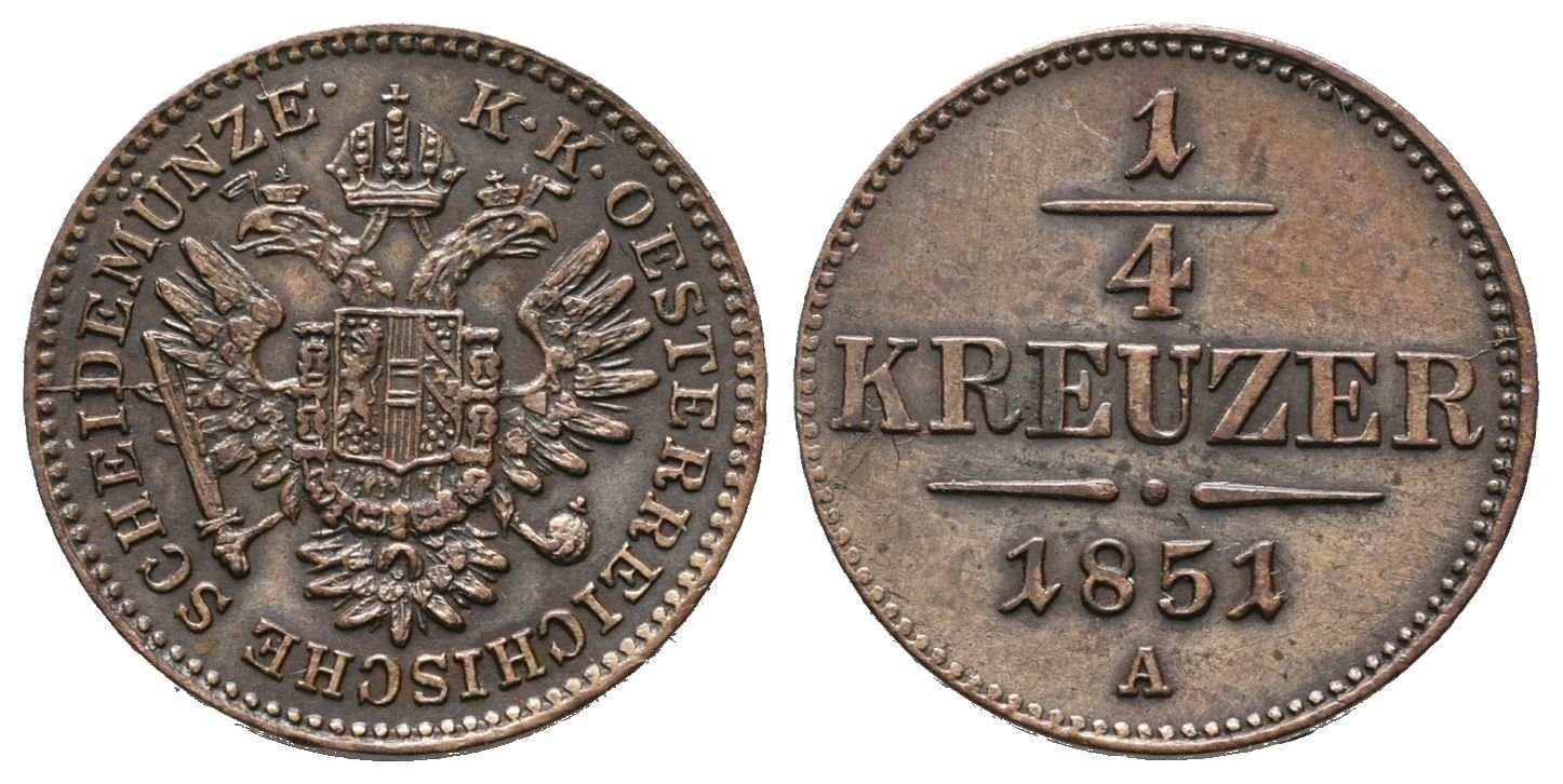 1/4 Krejcar 1851 A