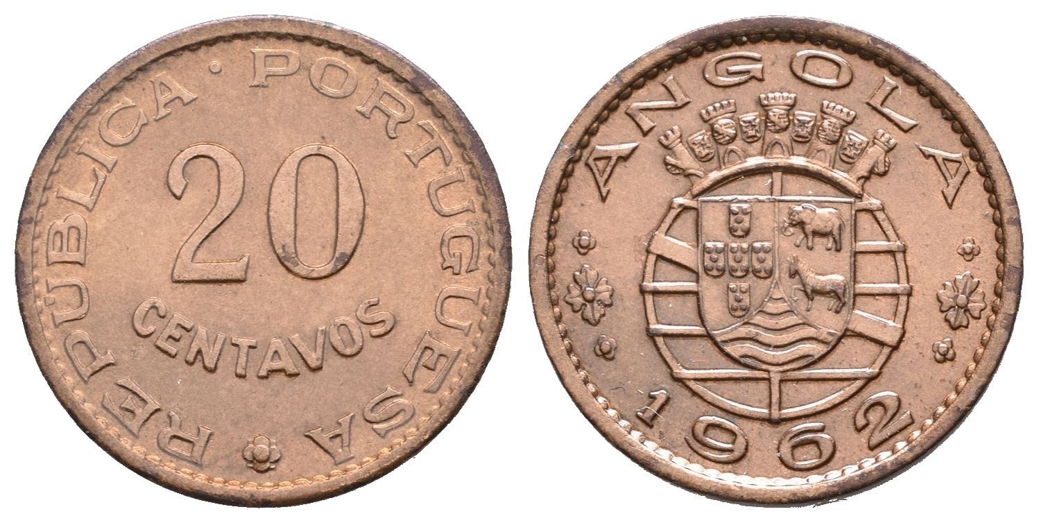Portugalská Angola, 20 Centavo 1962