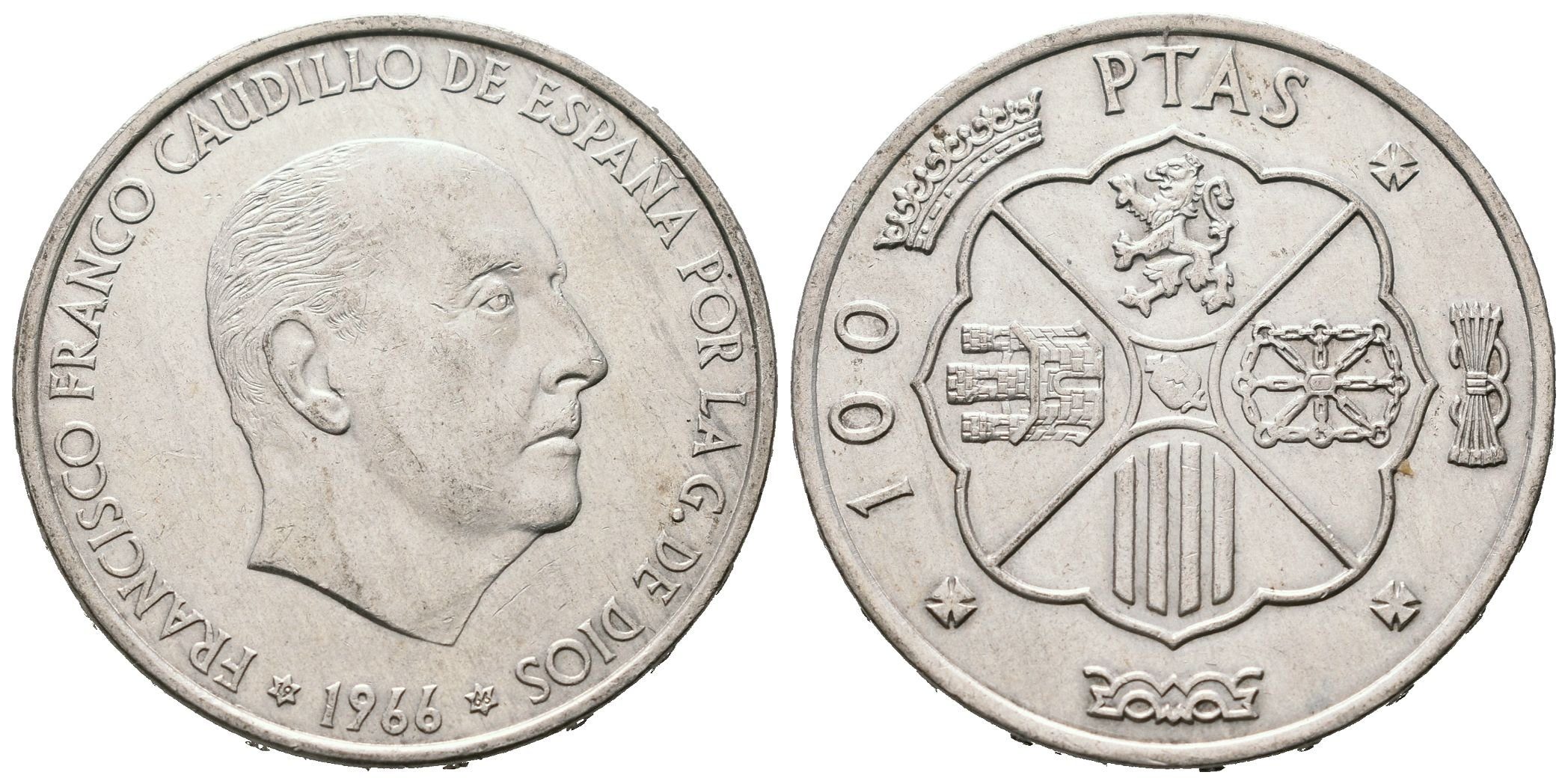 Španělsko, 100 Pesetas 1966 - Franco
