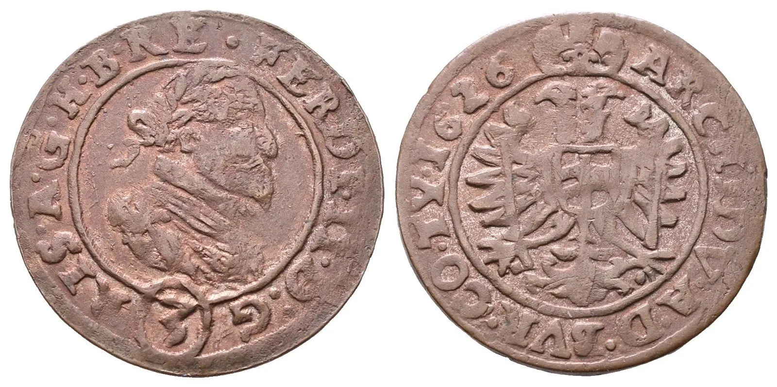 Ferdinand II., 1619 - 1637 (Mince kiprová) — 1