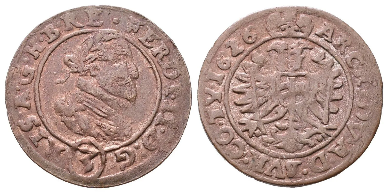 Ferdinand II., 1619 - 1637 (Mince kiprová) — 1