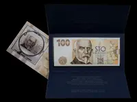 100 Koruna 2019, pamětní bankovka ke 100. výročí budování čs. měny - Alois Rašín, série RC04 - fotografie 3