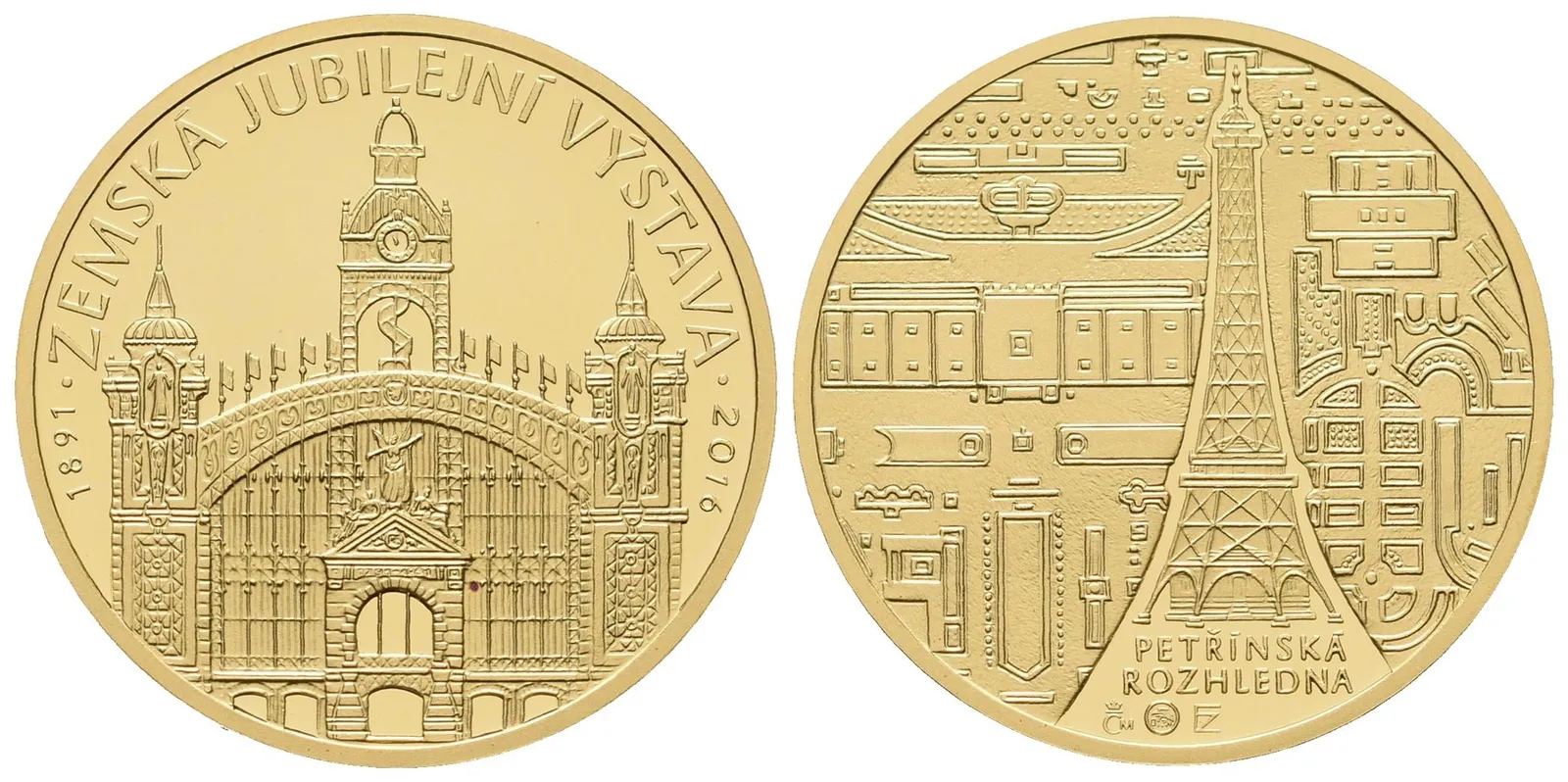 Medaile 2016 - Zemská jubilejní výstava v Praze