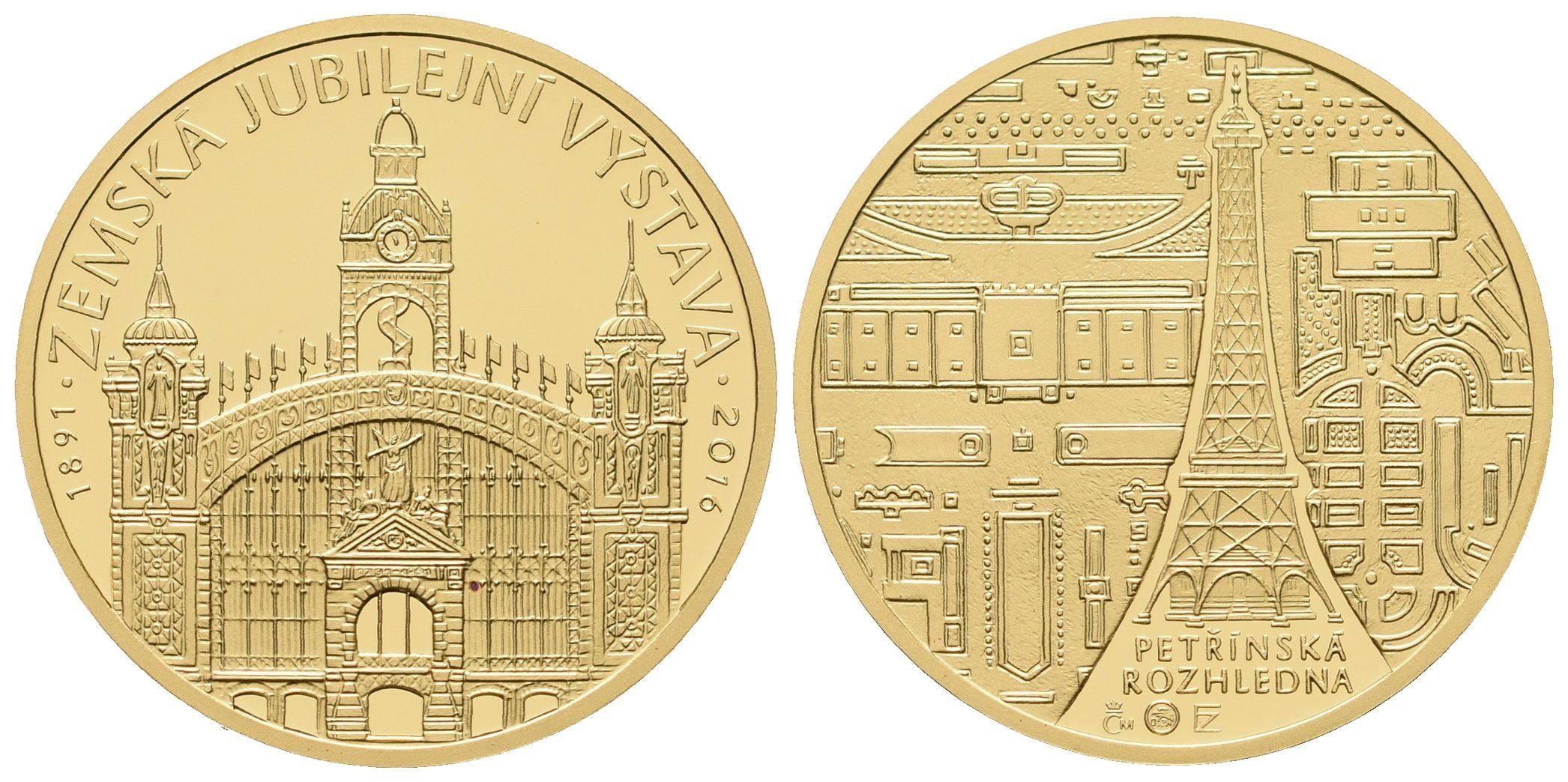 Medaile 2016 - Zemská jubilejní výstava v Praze