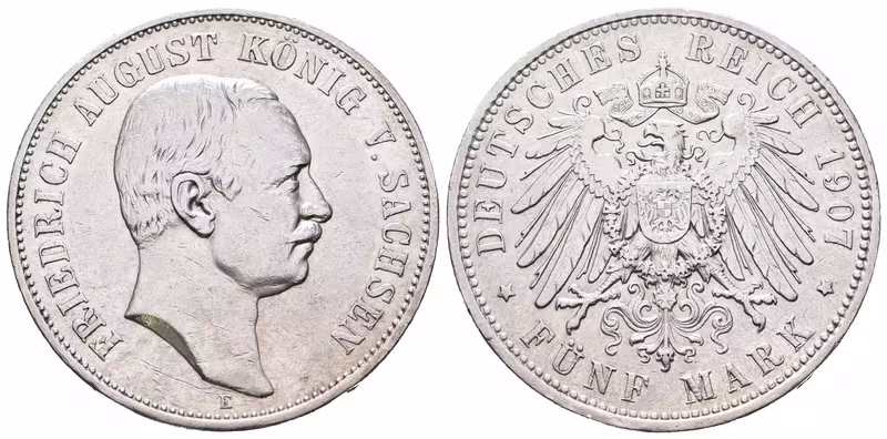 Sasko, 5 Marka 1907 E