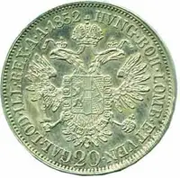 Konvenční měna, 1848 - 1857 — 2