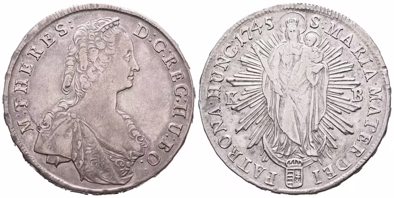 Marie Terezie, Tolar 1745 KB