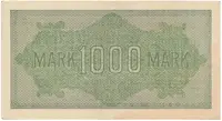 Německo, 1000 Mark 1922, vod. Mäander, červené 6-místné číslo, Ro.75g - fotografie 2
