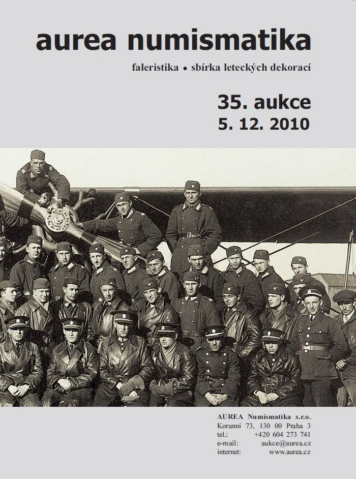 35. Aukce - faleristika • sbírka leteckých dekorací