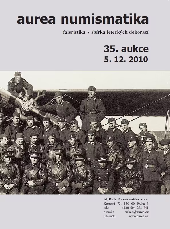 35. Aukce - faleristika • sbírka leteckých dekorací