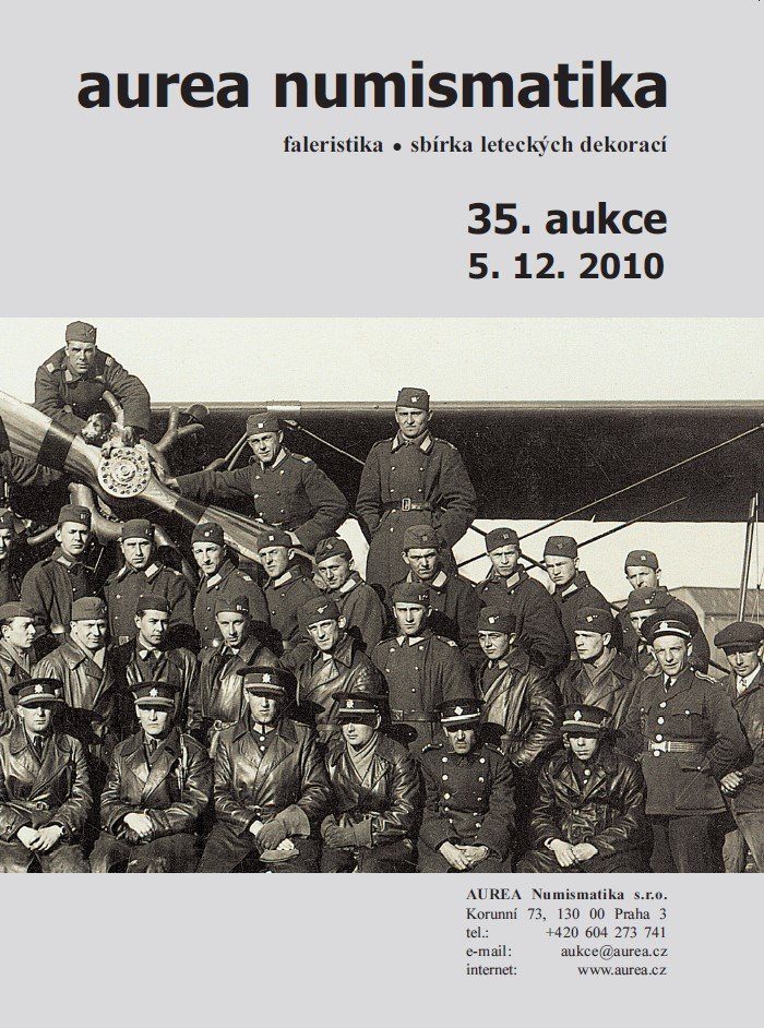 35. Aukce - faleristika • sbírka leteckých dekorací