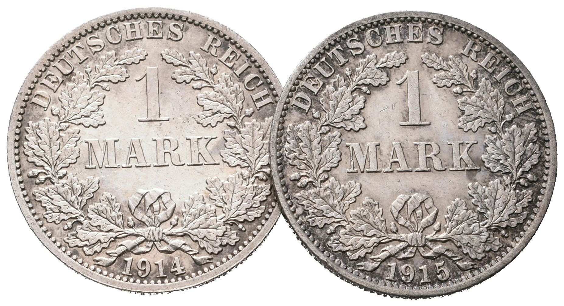 Německé císařství, 1 Marka 1914 A, 1915 A