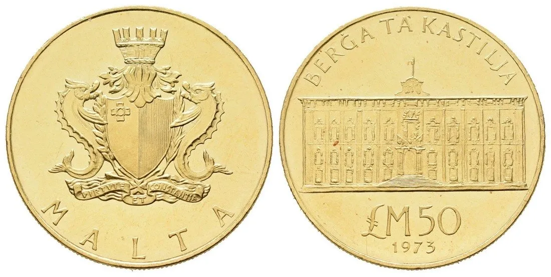 Malta, 50 Libra 1973
