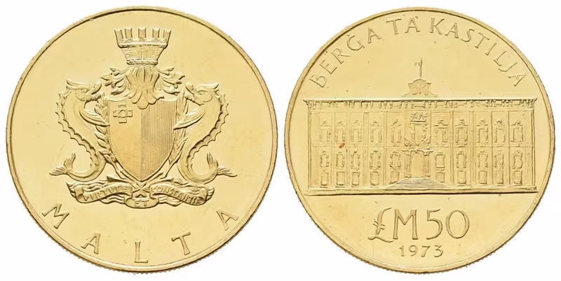 Malta, 50 Libra 1973