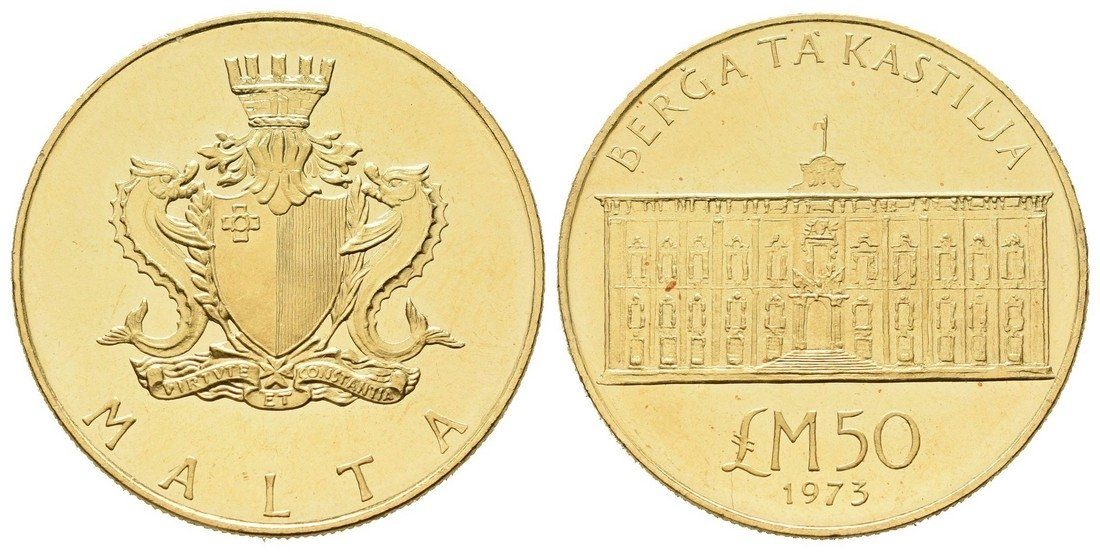 Malta, 50 Libra 1973