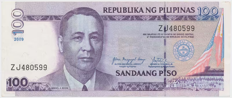 Filipíny, 100 Piso 2009, P.194b