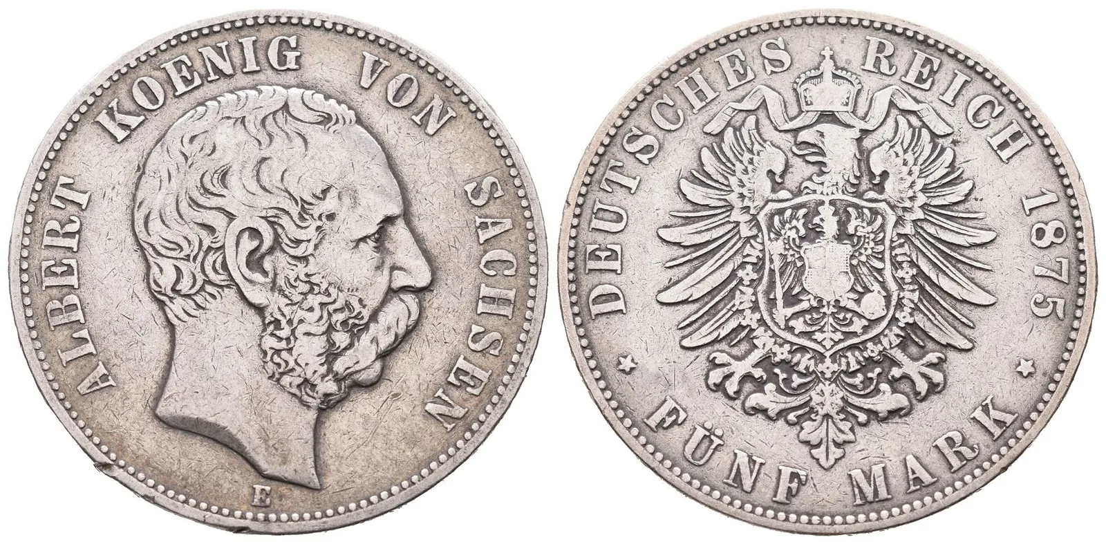Sasko, 5 Marka 1875 E
