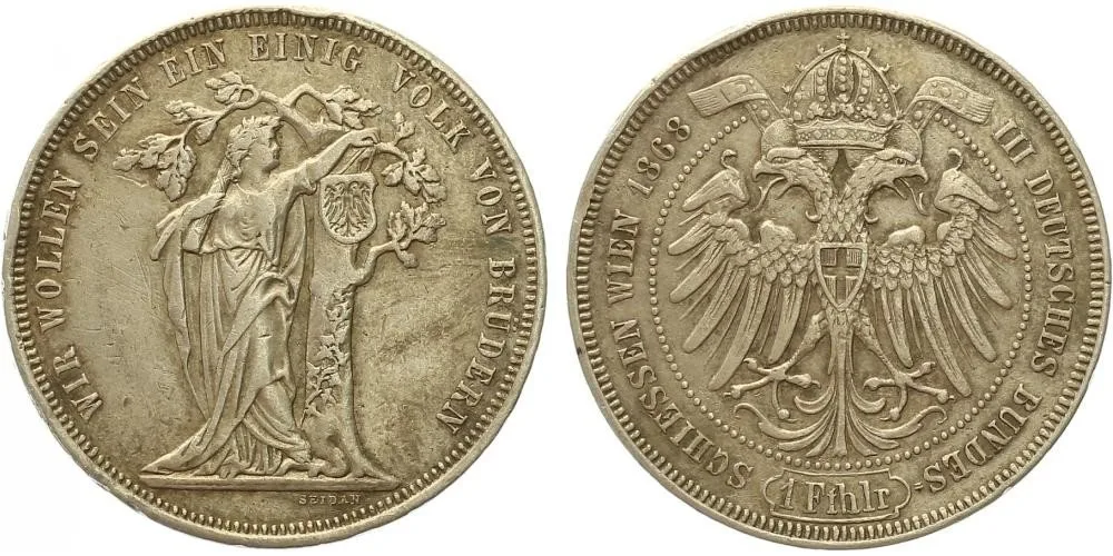 Rakouská a spolková měna, 1857 - 1892 — 1