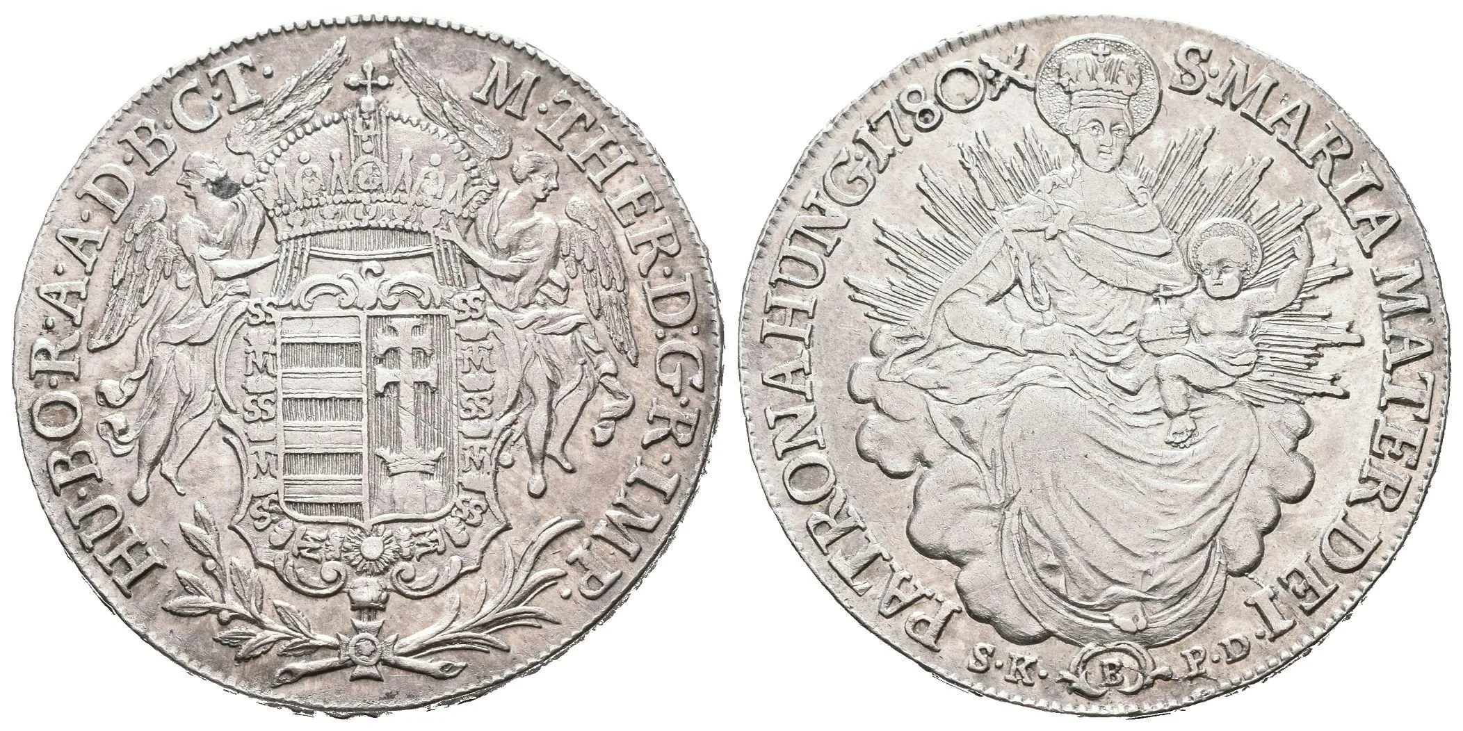 1/2 Tolar 1780 B/SK-PD, Kremnica, Husz.1691, velmi pěkná zachovalost, — 1