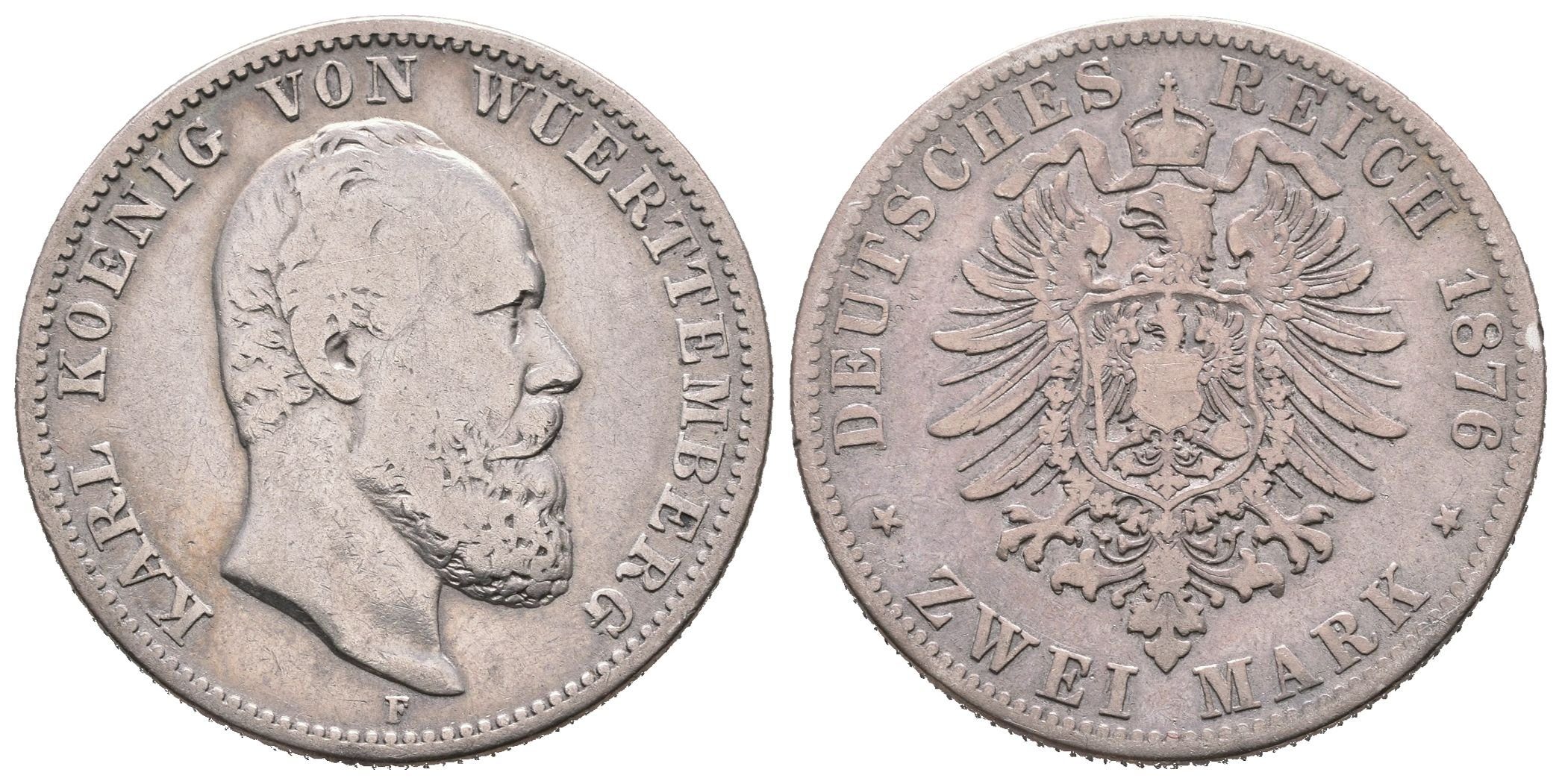 Württemberg, 2 Marka 1876