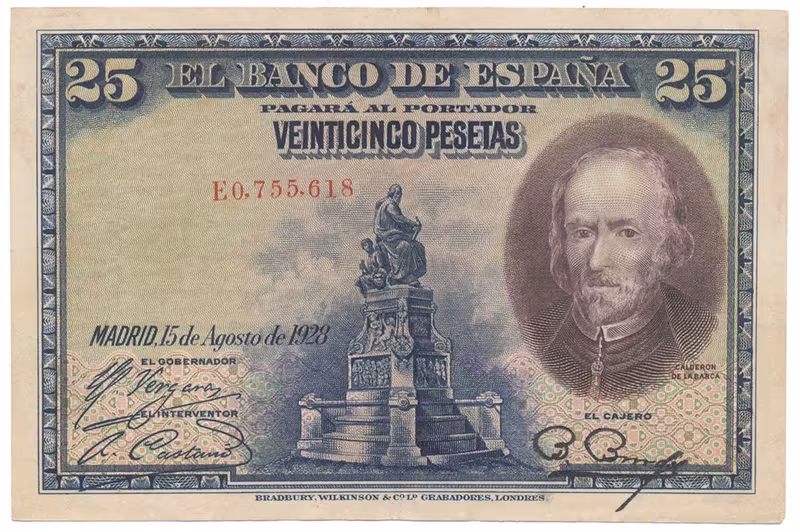 Španělsko, 25 Pesetas 1928, P.74b