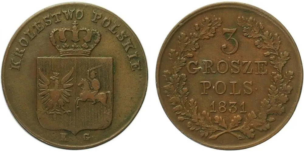 Ražby pro Polsko, Mikuláš I., 1825 - 1855 — 1