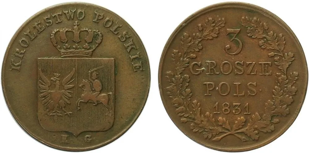 Ražby pro Polsko, Mikuláš I., 1825 - 1855 — 1