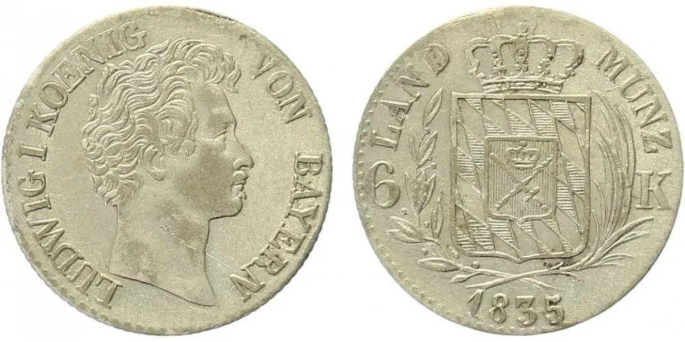 Bavorsko, Ludwig I., 1825 - 1848 — 1