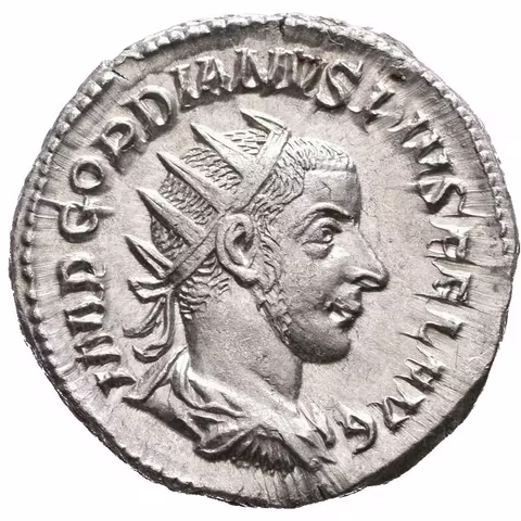 Antoninian, 243 - 244, Rv: PROVIDENTIA AVG, stojící Providentia zleva drží hůlku